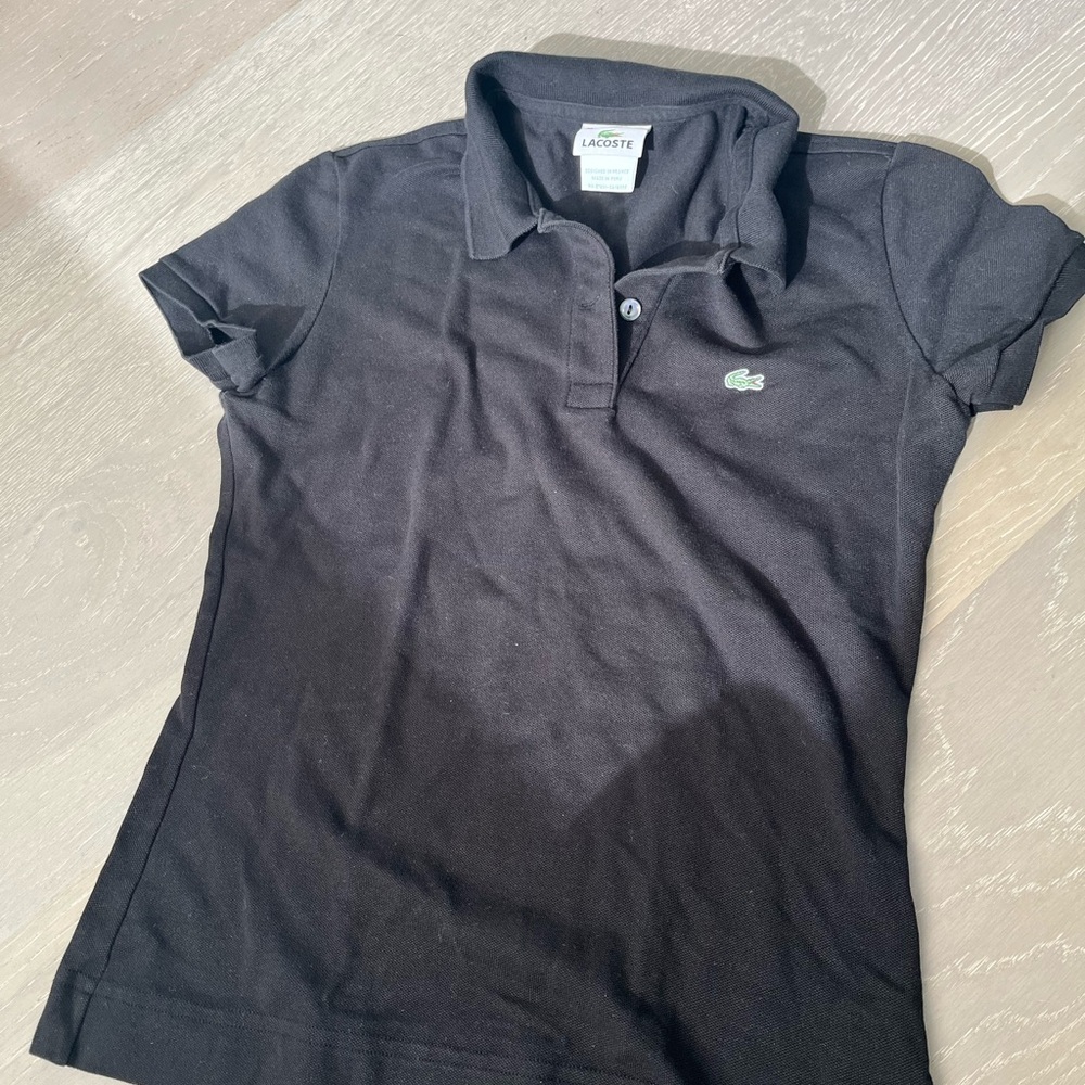 Lacoste Women's Black Polo Shirt